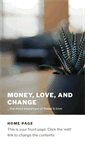 Mobile Screenshot of moneyloveandchange.com